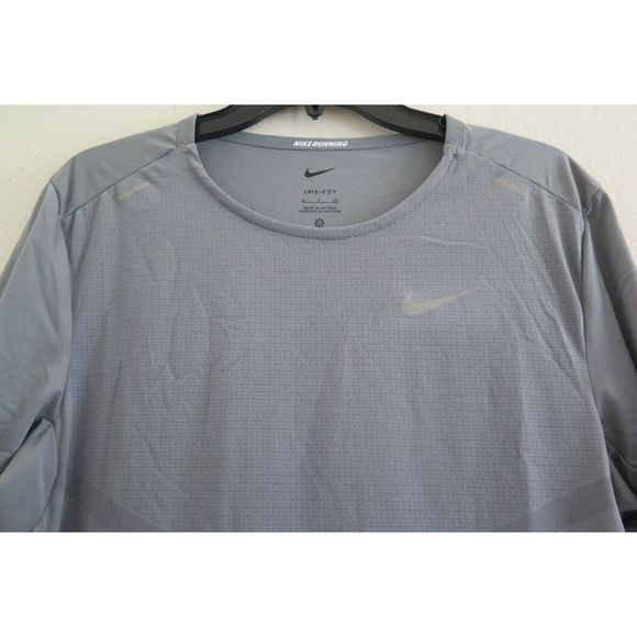 Nike CZ9184 085 Men's Sz S Gray Dri-FIT ADV Techknit Ultra Running T-Shirt - Picture 3 of 6
